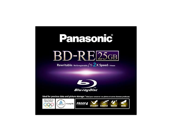 LM-BE25WE Blu-ray Rew. Disc, ohne Cartridge, 25 GB