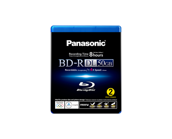 LM-BRU50LWE2 BLU-RAY Disc, Record. 50GB DL 1-4x Speed