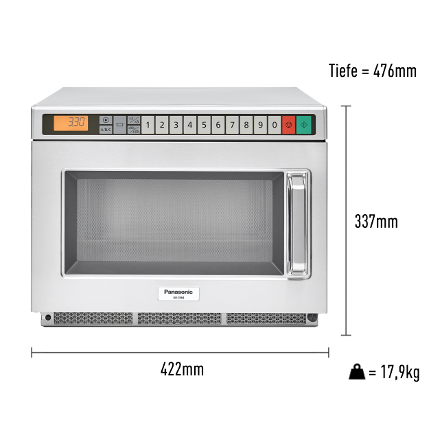 Produktabbildung Kompakte Hochleistungs-Inverter-Mikrowelle NE-1864