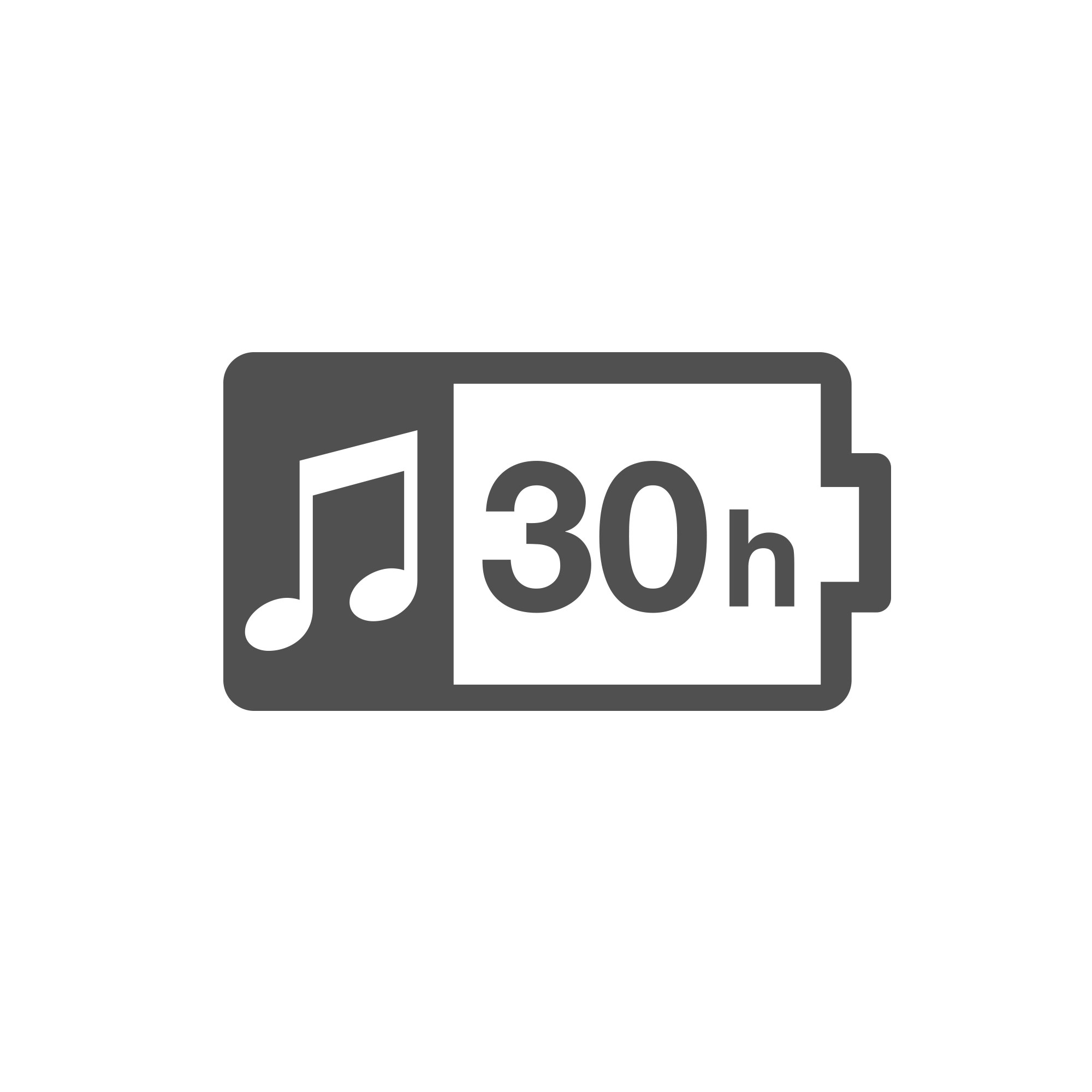 30 Stunden Wiedergabe