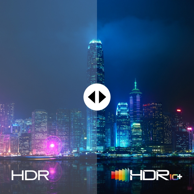 Immerse yourself in a vibrant and high dynamic picture