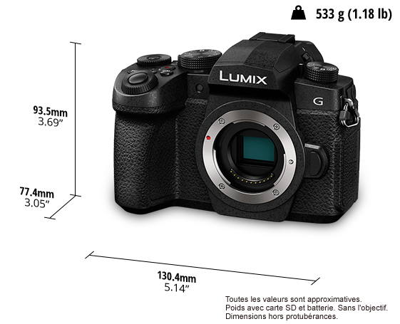 Appareil photo numérique mono-objectif sans miroir LUMIX DC-G91