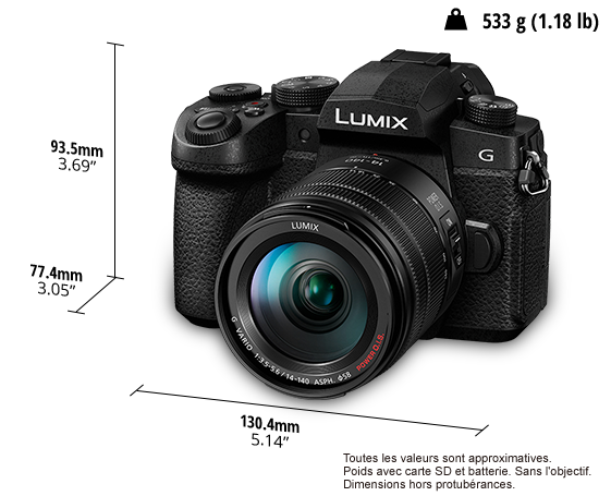 Appareil photo numérique mono-objectif sans miroir LUMIX DC-G91H