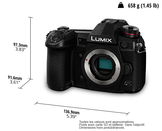 Appareil photo numérique hybride (DSLM) LUMIX DC-G9