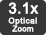 Zoom optique 3.1x