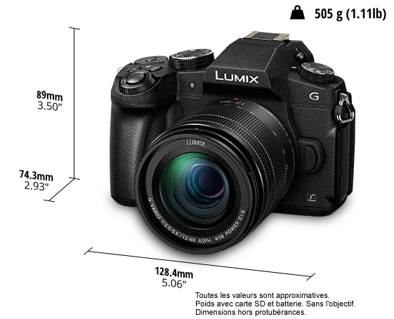 LUMIX Appareil photo numérique sans lunette DMC-G81W
