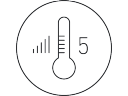 5 niveaux de température