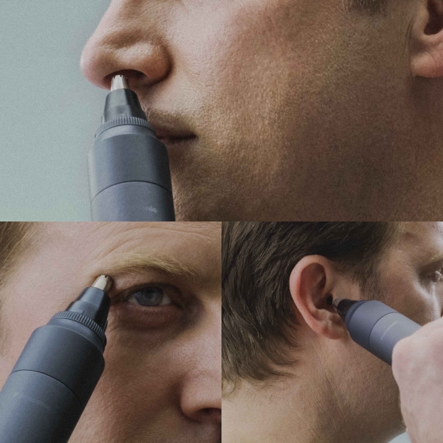 Multi-usage : entretien des poils de nez, des oreilles et du visage