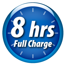 Recharge complète en 8 heures