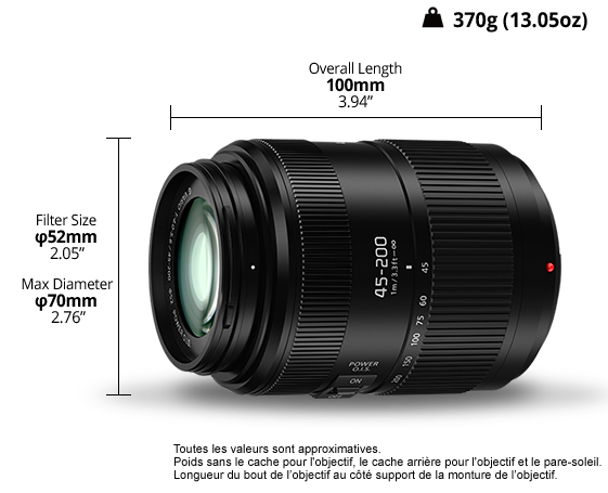 Téléobjectif 45-200mm - H-FSA45200