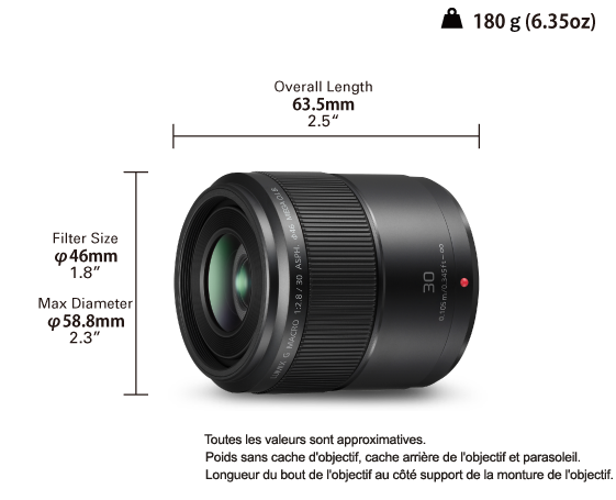 Objectif LUMIX G H-HS030