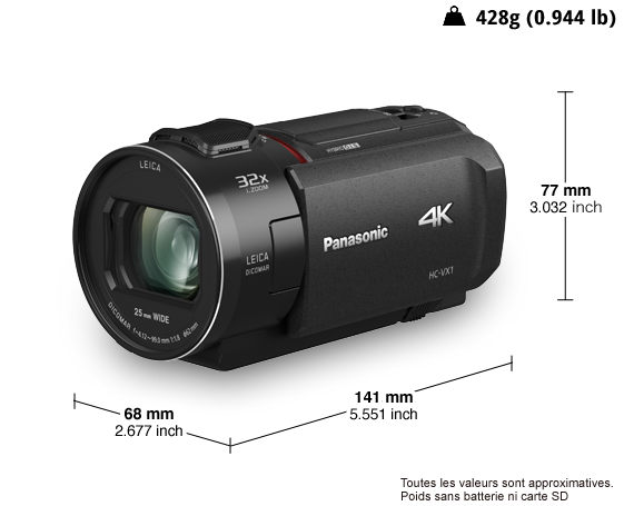 Caméscope Ultra HD 4K HC-VX11