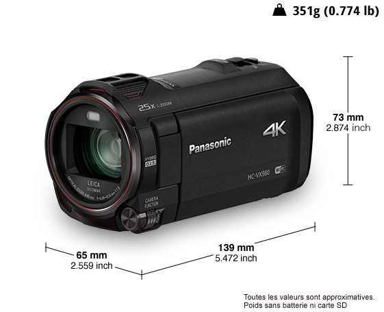 Caméscope Ultra HD 4K HC-VX989