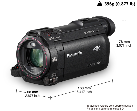 Caméscope Ultra HD 4K HC-VXF999