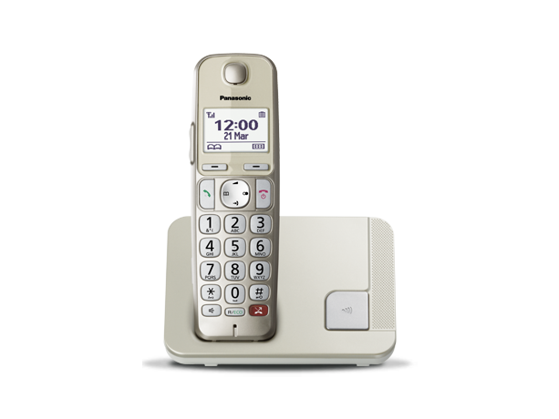 Telephone Fixe Panasonic Sans Fil / Affichage Lumineux Facile À Lire / 50  Répertoire De Nom Et Nombre / Identite D'appelant Avec