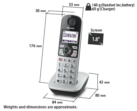 Téléphone IP KX-TGQ500SL