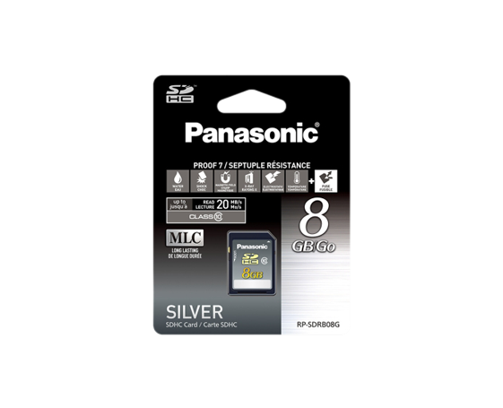 RP-SDRB08G Carte mémoire SDHC, 8 Go