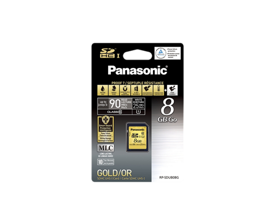 RP-SDUB08GAK Carte mémoire SDHC, 8 Go