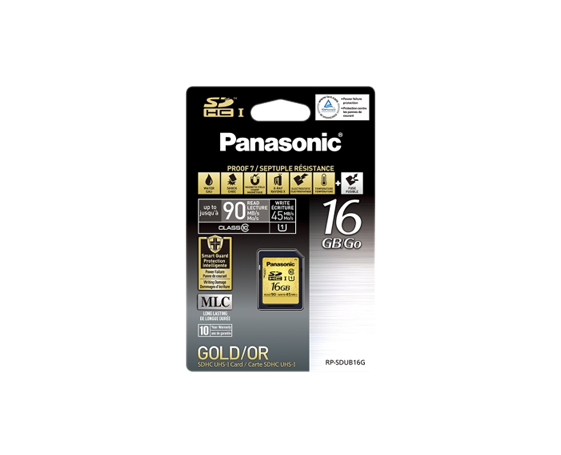 RP-SDUB16G Carte mémoire SDHC, 16 Go