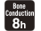 8 h de fonctionnement en conduction osseuse