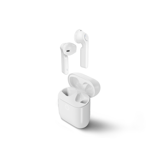 Photo de Écouteurs stéréo sans fil numériques RZ-B100W : White