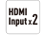Entrée HDMI x2