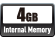 4 Go de mémoire interne