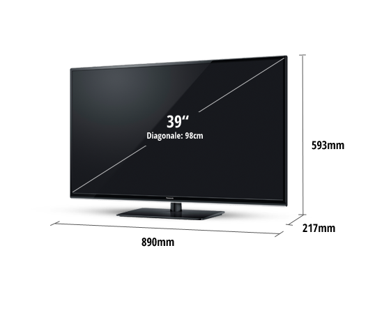 TX-L39EM6E Ecran Full HD LED-LCD avec 99cm/39 pouces, noir