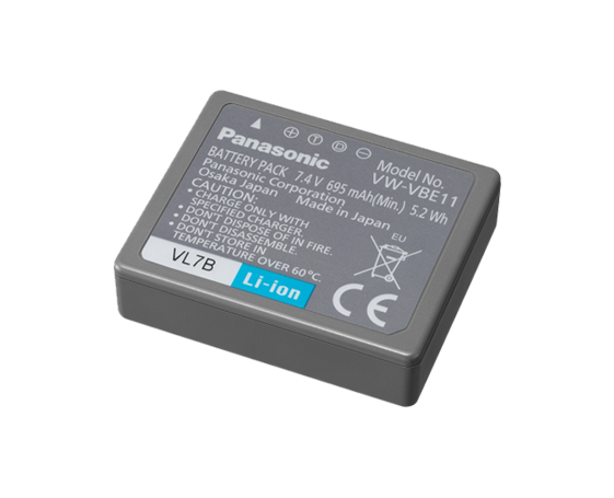 VW-VBE11E-H Accu Li-Ion pour app. SD, 7.4V, 695 mAh