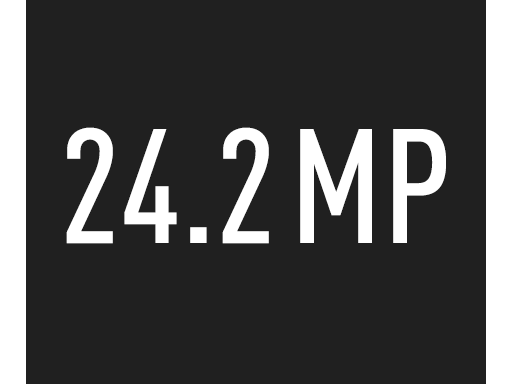 24,2 megapixelů