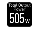 Celkový výstupní výkon 505W