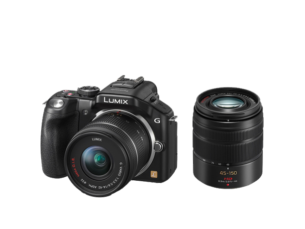 Produktabbildung DMC-G5W Lumix G DSLM Wechselobjektiv-Kamera