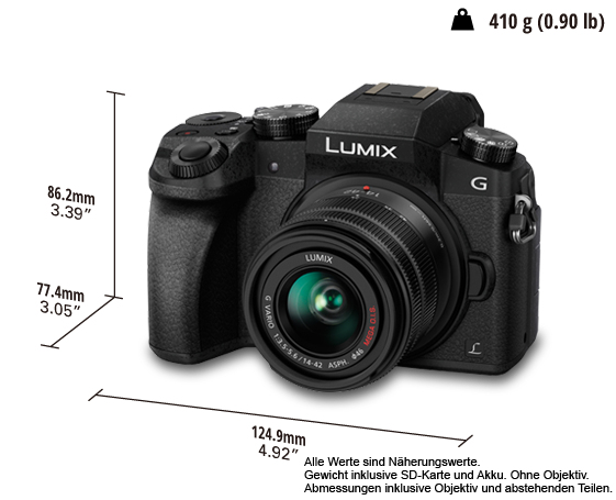 DMC-G70W LUMIX G DSLM Wechselobjektivkamera