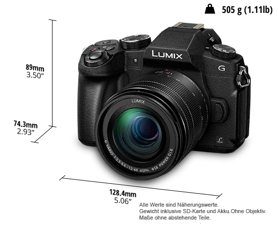 DMC-G81W LUMIX G DSLM Wechselobjektivkamera