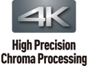 4K Chroma-Verarbeitung mit hoher Präzision