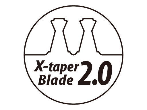 „X-taper“-Klingen 2.0
