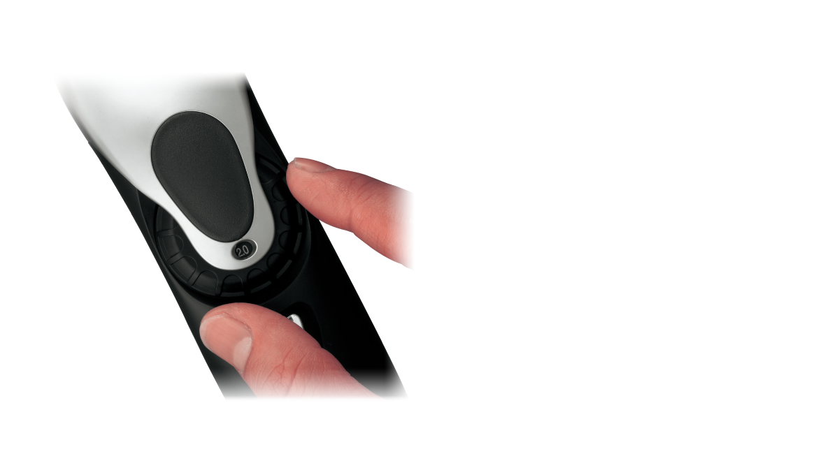 Einstellrad für die Längeneinstellung