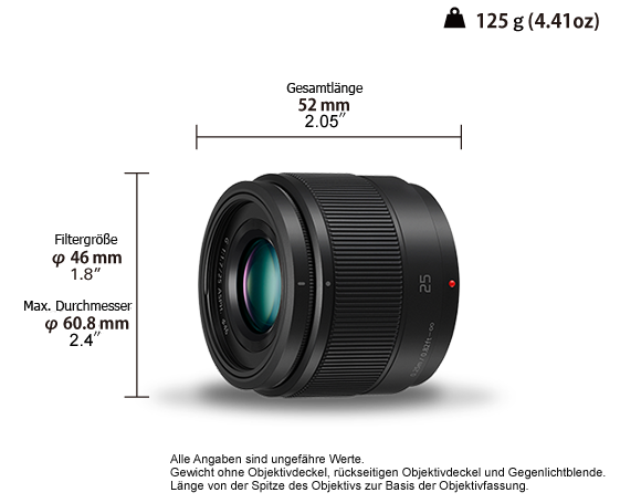 H-H025 LUMIX G 25 mm / F1.7 ASPH.