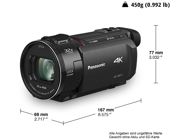 4K Ultra HD Camcorder HC-VXF11