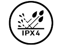 Spritzwassergeschützt gemäß IPX4