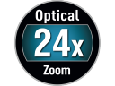 Zoom óptico de 24x