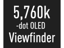OLED Live View Finder de 5760K puntos