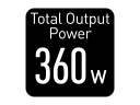 Potencia de salida total de 360 W