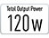Potencia de salida total: 120 W