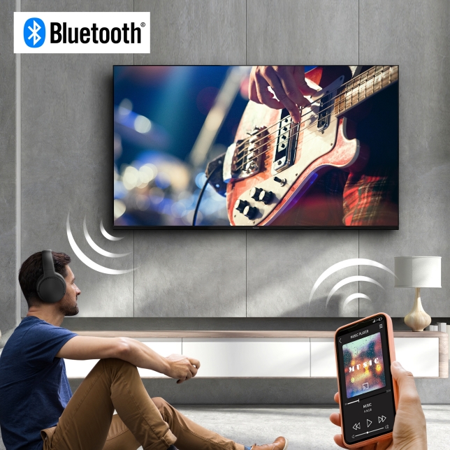 Más opciones de escucha a través de la sencilla conexión Bluetooth®