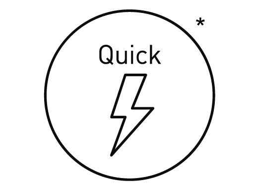 3-minute quick charge