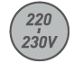 220–230V