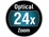 24-kertainen optinen zoomi