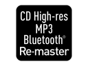 CD (suuritarkkuuksinen) / MP3 / Bluetooth Re-master