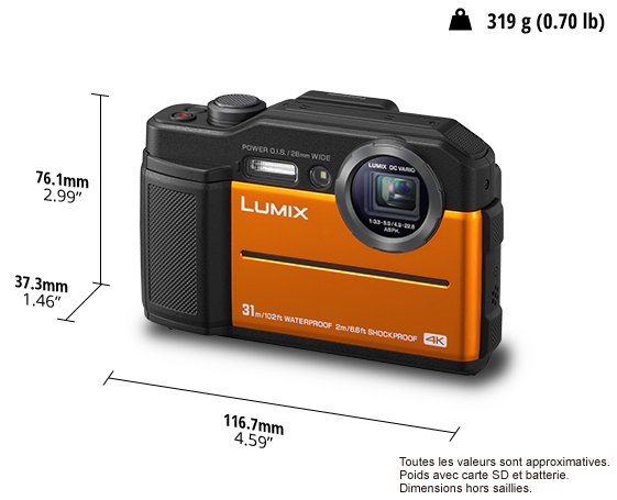 LUMIX Appareil Photo Tout-terrain DC-FT7